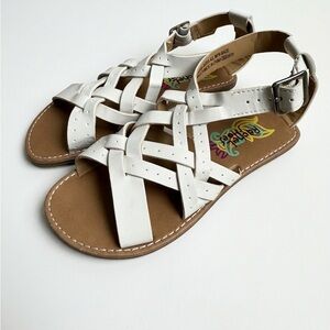Rachel Shoes White Siera Strappy Sandals Girls Size 12M Huarache Style Summer